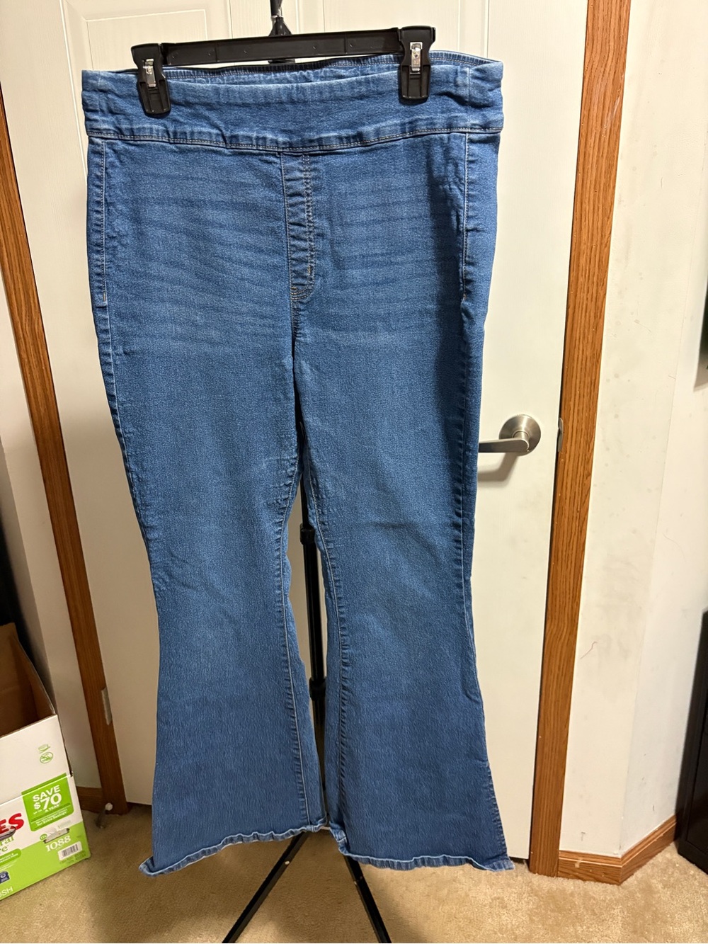 SO Women's Medium Blue Flare Stretch Jeans